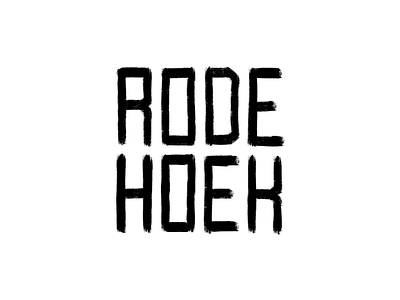 Rode Hoek alphabet art creative design font logo modern type typo typography