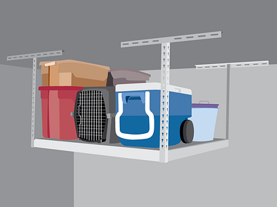 Storage bins boxes ceiling garage organize shelves storage