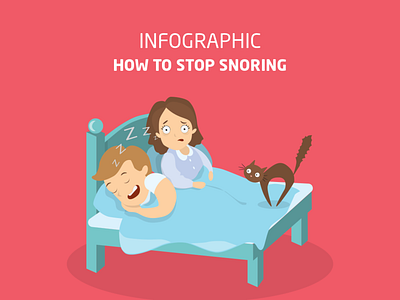 Infographics - How to Stop Snoring infographics self care sleeping snoring