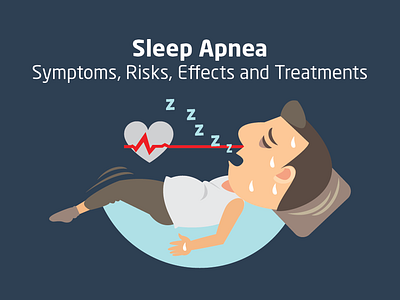 Sleep Apnea: Symptoms, Risks, Effects, and Treatment infographics sleep apnea sleep cycle sleep problems sleep tips sleeping