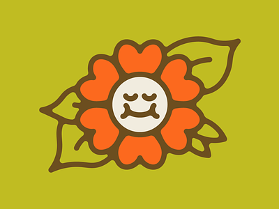 Flower character cute daisy flat flower illustration minimal vector