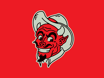 Hotter Than Hell character character design cowboy design devil illustration logo mascot mascot logo satan southwest vector