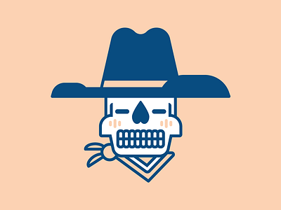 Sheriff Boney Boy character design cowboy illustration minimal skeleton southwest vector