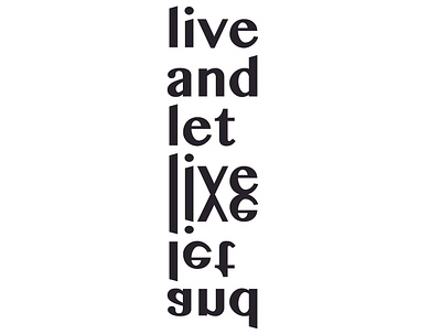 Live and let live branding design letlive live typography vector