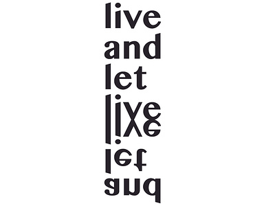 Live and let live branding design letlive live typography vector