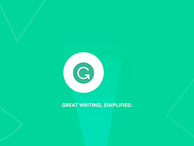 Grammarly Logo Animation 2d abstract aftereffects animation clean gif grammarly intro logo logo animation minimal motion design outro projector shapes