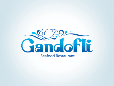 Gandofli .. English version art branding care corporate elite fish food identity logo restaurant seafood