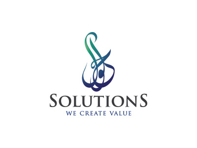 Solutions branding calligraphy corporate furniture gradient group interior logo ornament services