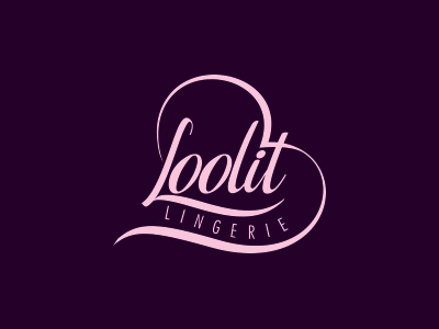 Loolit branding clothes corporate heart identity lingerie logo women