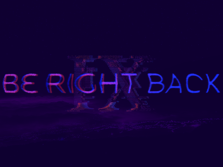 Custom animation for my stream overlay art dark glitch glitchart overlay purple self promotion stream twitch