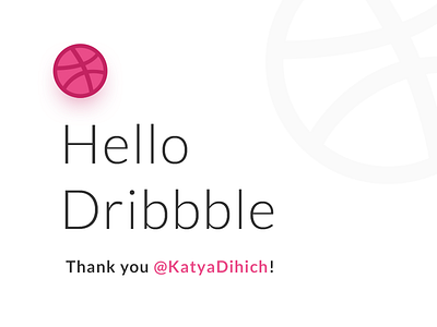 Hello everyone! debut dribbble first shot hello