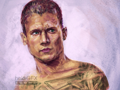 Digital Painting of Michael Scofield