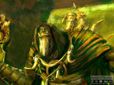 Digital Painting of Gul Dan from World of Warcraft - Fan Art digital illustration digital painting fan art gul dan world of warcraft