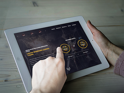 Gaming eSports Theme - Header iPad Preview