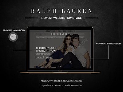 RALPH LAUREN - Redesign Home Page aleksandar design ilic lauren ralph redesign ui ux web