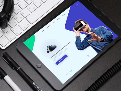 Virtual Reality Glasses All-in-One 🔥 clean design glasses ios ipad ui ui ux ux vr web webdesign