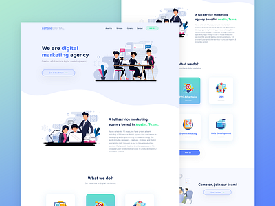 Marketing Agency Concept Landing Page