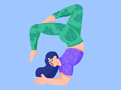 Yoga character design illustartor illustration sketch yoga younger