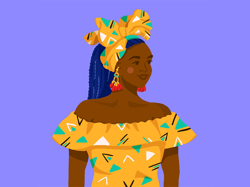 Everyone is beautiful color sketch design girl illustartor illustration character races