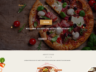 burgerrito Food Psd Template bolg food psd restaurant template theme ui