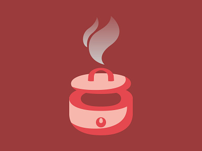 Low & Slow crock pot heat hot instant pot logo logo design meals ready made meals