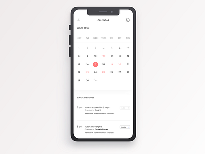 Givme - Calendar