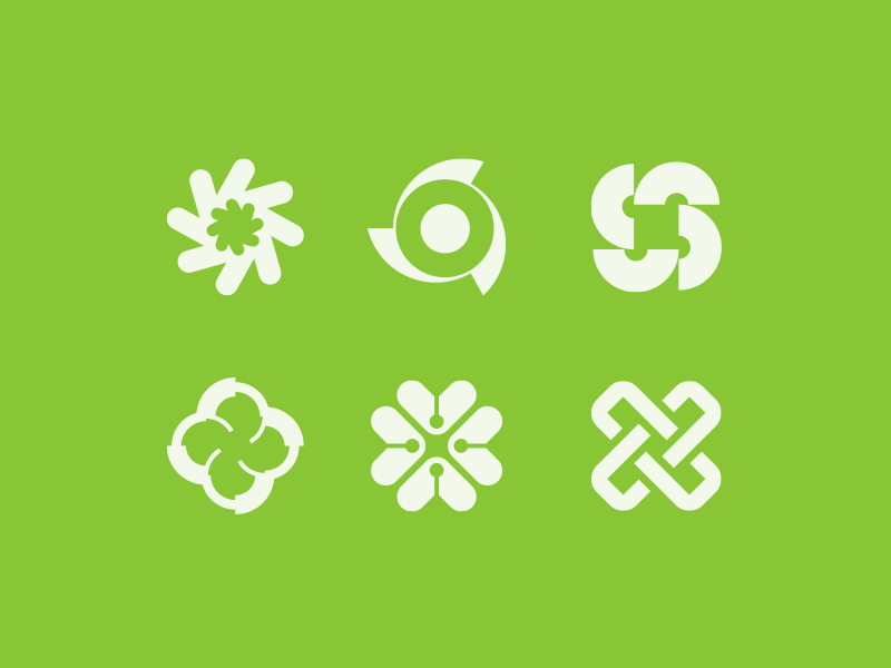 abstract flowers abstract design design elements element floral flourish flower green icon minimal nature shape symbol vector