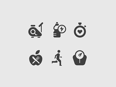 Exercise icons design exercise fitness icons vector