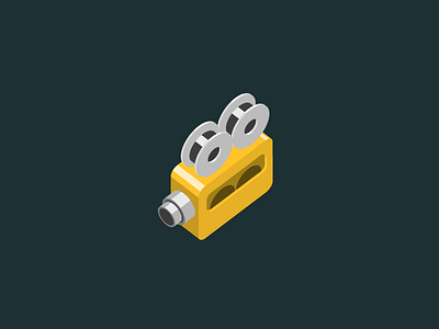 Camera 3d camcorder camera icon isometric vector