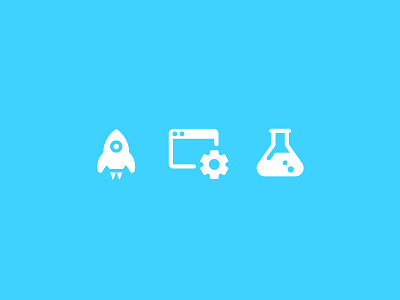 Iconography chemicals design icon iconography rocket