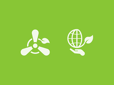 Eco Icons design eco energy environmental globe green icondesign icons sodafish sustainable