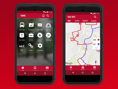 UGA App Material Redesign android app material mobile university