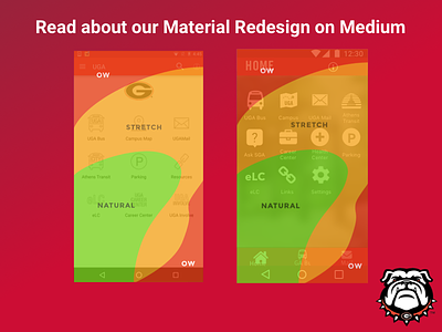 UGA Case Study Live on Medium! android app material design medium mobile redesign university