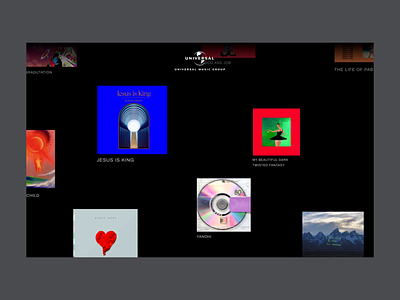 Universal Music Group #5 animation dark design interaction music typography ui ux web website