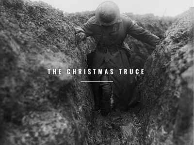 The Christmas Truce article christmas digital editorial layout typography