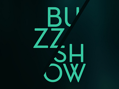 Buzz Show branding buzz cafe coffee design flat icon logo minimal type vector
