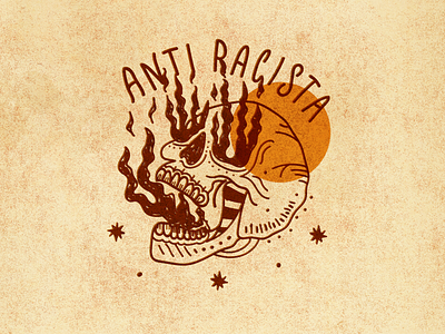 Anti-Racism antiracism design fire handlettering illustration livesmatter onfire skull