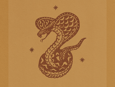 Snake - Available design illustration label snake