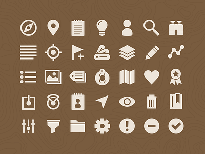 Geocaching - Android (Holo UI) Icons
