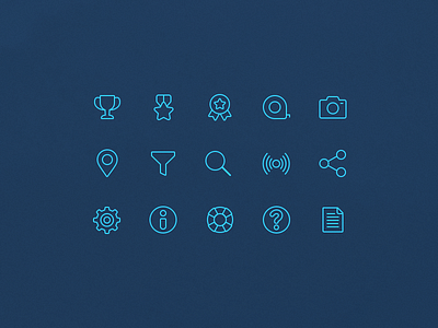 Shark Tracker - Minimal Icons app icons illustration ios outlines