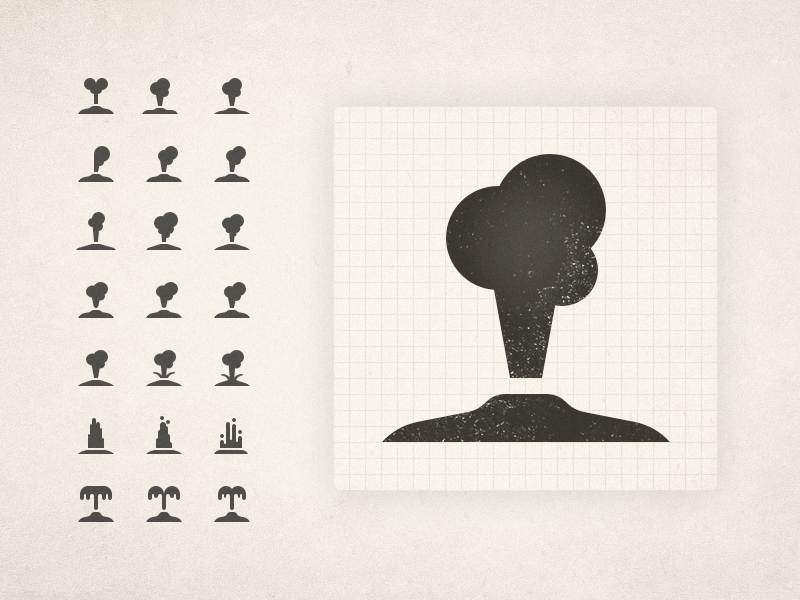 Geyser Icon park map geyser logo cartography iconic iconography icon