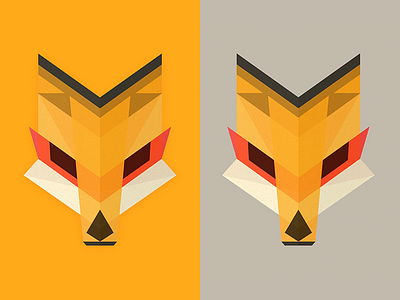 Foxhead Reduxe Dux animal fox geometric head illustration kitsune polygon vector wild
