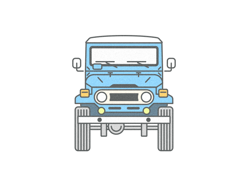 Fj40 - Responsive SVG Illustration adventure classic fj40 icon illustration jeep line art logo offroad responsive truck vector