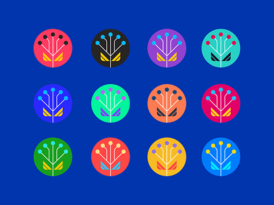 Growing the seed of AI ai artificial intelligence color concept growth icon illustration logo seed