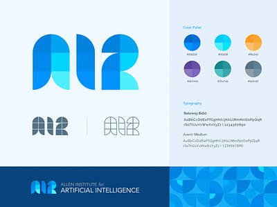 AI2 Logo Concept - Geometric Pattern acronym artificial intelligence brand concept geometric identity logo