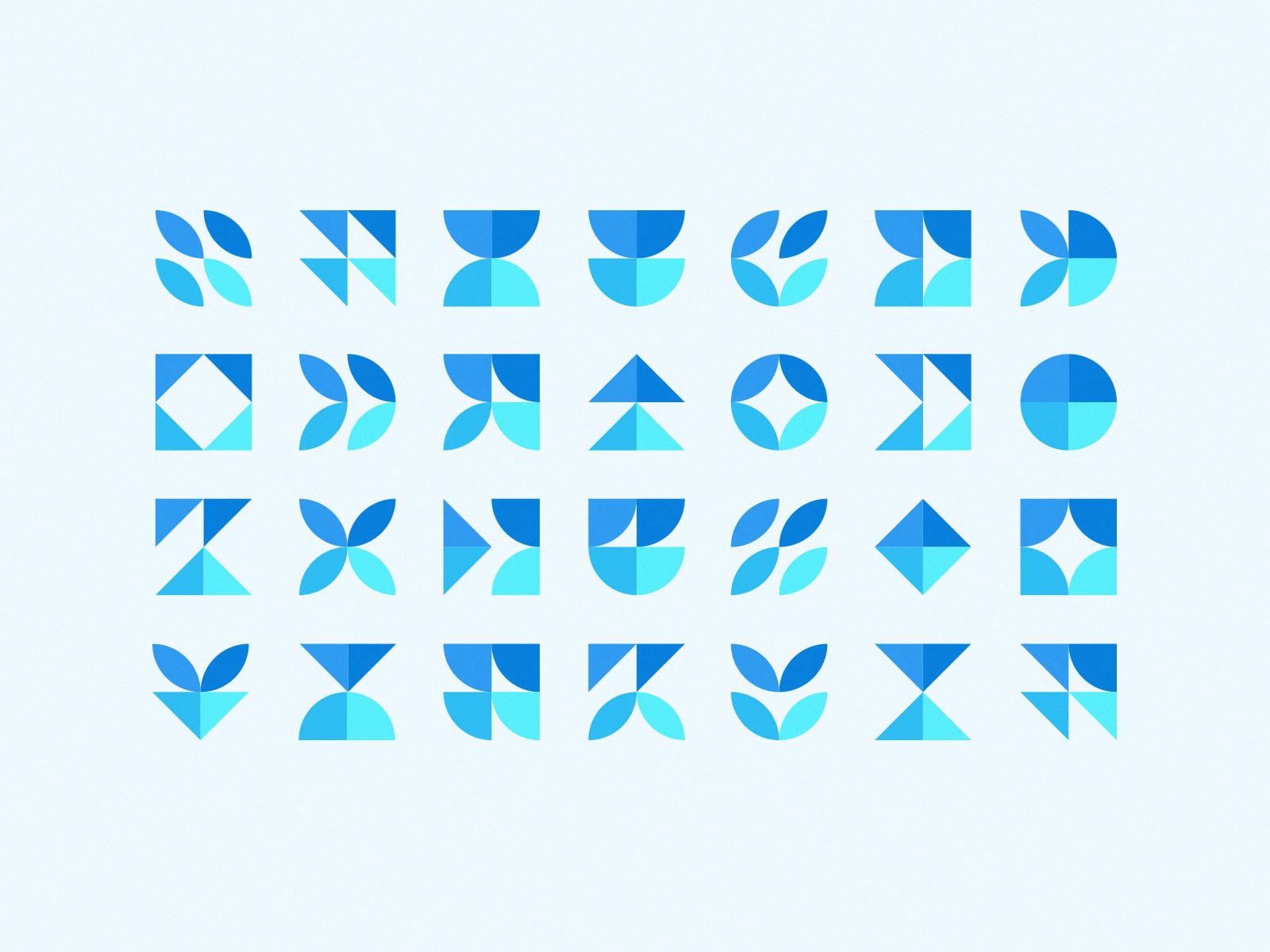 Geometric Pattern Motif artificial intelligence branding geometric icon illustration logo pattern set