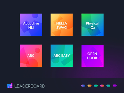 Basic Shapes Leaderboard Logos animated artificial intelligence brand generated icon identity illustration leaderboard logo science vector
