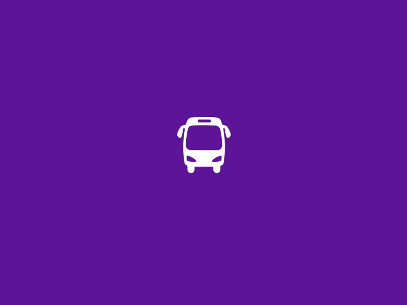 Animated Logo - ClickBus after effects bus company icon logo motion purple transport