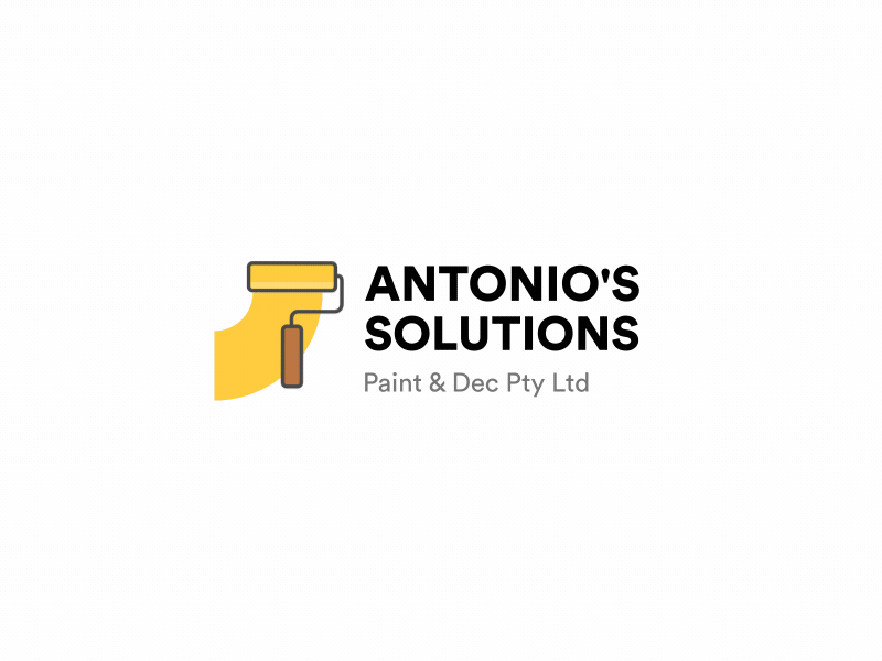 At solutions 2d animated animation blue brand logo paint red yellow