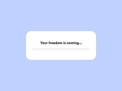 Freedom is coming... 2d after effects animated animation app blue design freedom home house loader loading mobile motion rent ui uidesign uiux upload ux